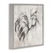 Stupell Industries Rooster Sketch Impression Framed Giclee Wall Art Design by Eli Jones